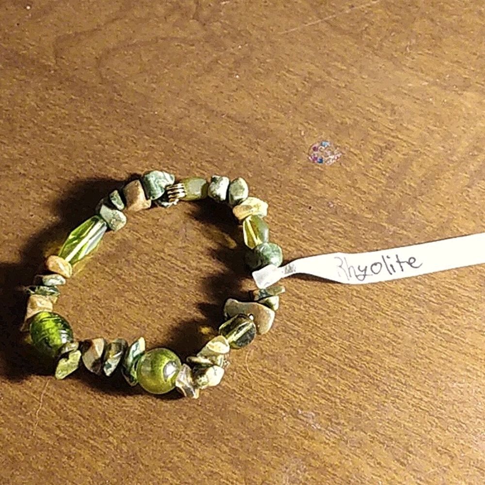Genuine Gemstone stretch bracelet